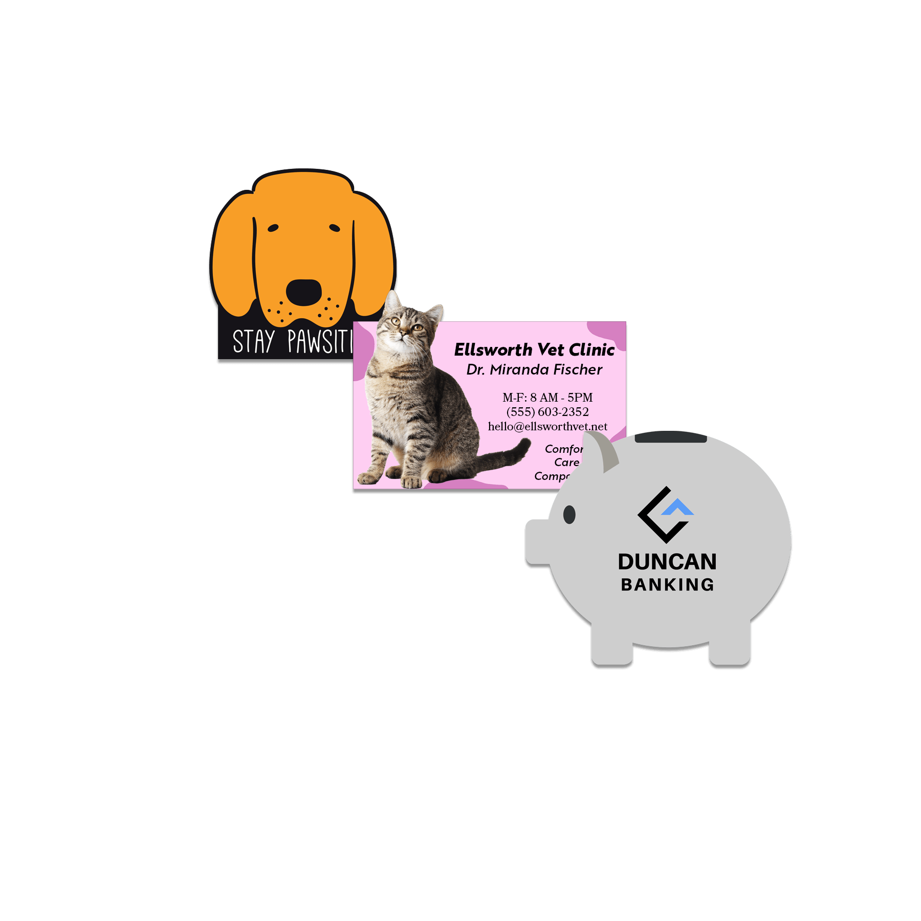 17 Sq. Inch Custom Indoor Magnet 35 Mil                               